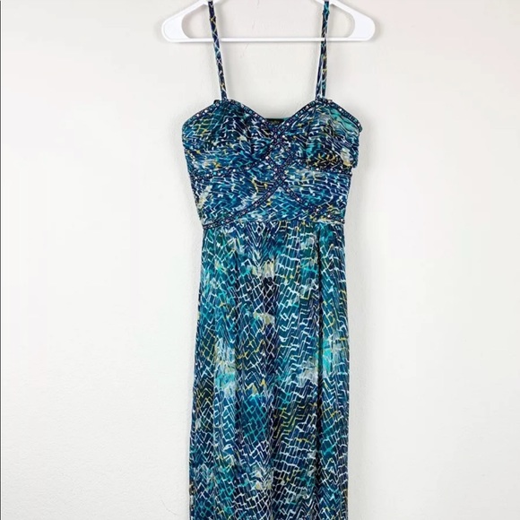 Laundry Shelli Segal silk embellished dress d7 - Picture 2 of 6